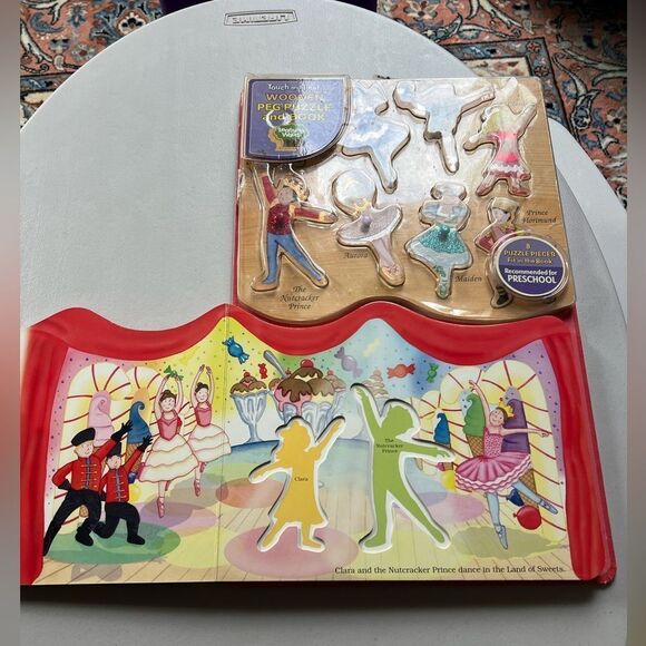 Rare My Beautiful Ballets Nutcracker XL Peg Puzzle Book Board - Picture 5 of 8